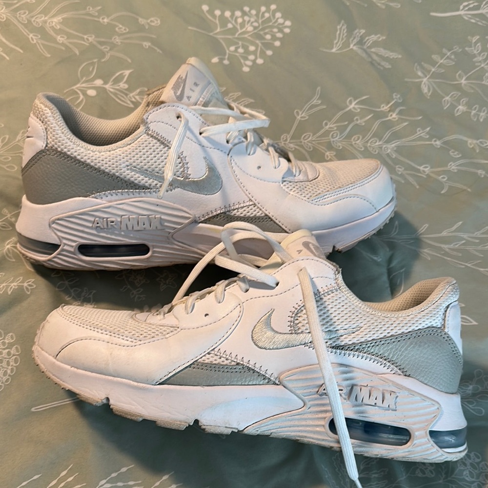 Nike Air Max White and Gray Shoes